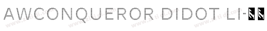 AWConqueror Didot Li字体转换